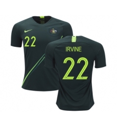 Australia #22 Irvine Away Soccer Country Jersey