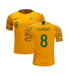 Australia #8 Luongo Home Soccer Country Jersey