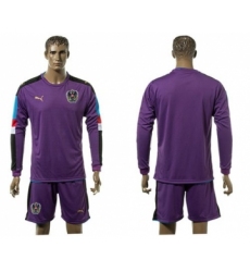 Austria Blank Purple Goalkeeper Long Sleeves Soccer Country Jersey