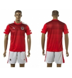 Austria Blank Red Home Soccer Country Jersey