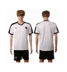 Austria Blank White Away Soccer Country Jersey