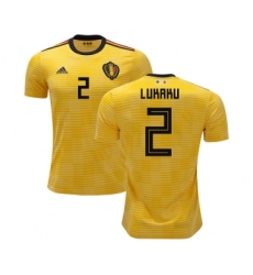 Belgium #2 Lukaku Away Soccer Country Jersey