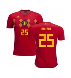 Belgium #25 Januzaj Red Soccer Country Jersey
