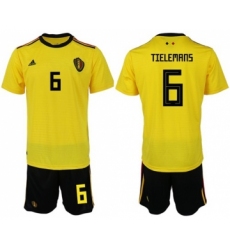 Belgium #6 Tielemans Away Soccer Country Jersey