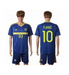 Bosnia Herzegovina #10 Pjanic Home Soccer Country Jersey