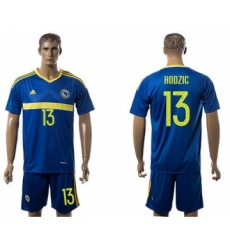 Bosnia Herzegovina #13 Hodzic Home Soccer Country Jersey