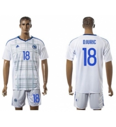 Bosnia Herzegovina #18 Djuric Away Soccer Country Jersey