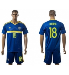 Bosnia Herzegovina #18 Djuric Home Soccer Country Jersey