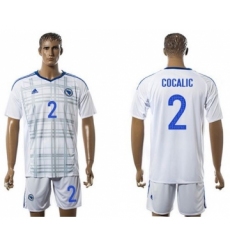 Bosnia Herzegovina #2 Cocalic Away Soccer Country Jersey