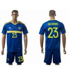 Bosnia Herzegovina #23 Salihovic Home Soccer Country Jersey