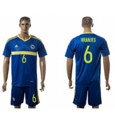 Bosnia Herzegovina #6 Vranjes Home Soccer Country Jersey