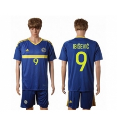 Bosnia Herzegovina #9 Ibisevic Home Soccer Country Jersey