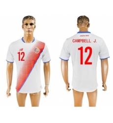 Costa Rica #12 Campbell J. Away Soccer Country Jersey