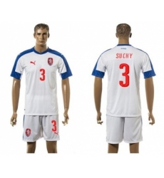 Czech #3 Suchy Away Soccer Country Jersey