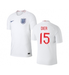 England #15 Dier Home Thai Version Soccer Country Jersey