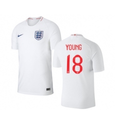 England #18 Young Home Thai Version Soccer Country Jersey