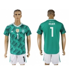 Germany #1 Neuer Away Soccer Country Jersey
