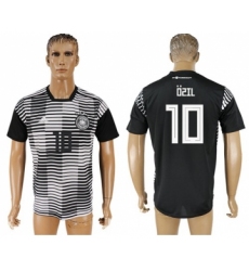 Germany #10 Ozil Black Soccer Country Jersey