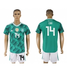 Germany #14 Can Away Soccer Country Jersey