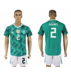 Germany #2 Mustafi Away Soccer Country Jersey