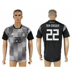 Germany #22 Ter Stegen Black Soccer Country Jersey