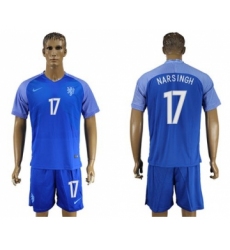 Holland #17 Narsingh Away Soccer Country Jersey