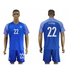 Holland #22 Vorm Away Soccer Country Jersey