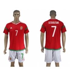 Hungary #7 Dzsudzsak Home Soccer Country Jersey