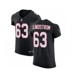 Men's Atlanta Falcons #63 Chris Lindstrom Black Alternate Vapor Untouchable Elite Player Football Jersey