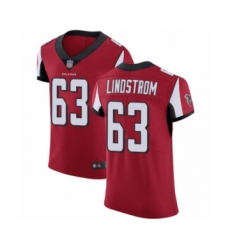 Men's Atlanta Falcons #63 Chris Lindstrom Red Team Color Vapor Untouchable Elite Player Football Jersey