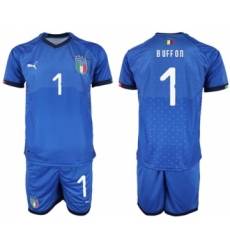 Italy #1 Buffon Home Soccer Country Jersey