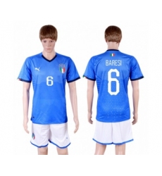 Italy #6 Baresi Home Soccer Country Jersey