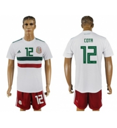 Mexico #12 Cota Away Soccer Country Jersey