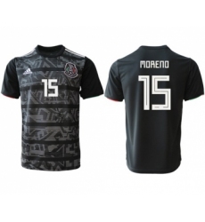 Mexico #15 Moreno Black Soccer Country Jersey