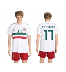 Mexico #17 J.M.Corona Away Soccer Country Jersey