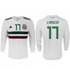 Mexico #17 J.Rascon Away Long Sleeves Soccer Country Jersey