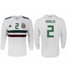 Mexico #2 Araujo Away Long Sleeves Soccer Country Jersey
