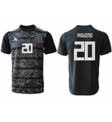 Mexico #20 Aquino Black Soccer Country Jersey