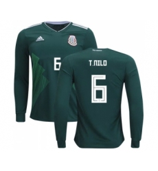 Mexico #6 T.Nilo Home Long Sleeves Soccer Country Jersey