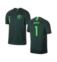 Nigeria #1 AKPEYI Away Soccer Country Jersey
