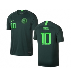 Nigeria #10 MIKEL Away Soccer Country Jersey