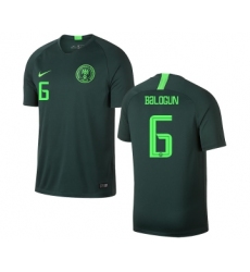 Nigeria #6 BALOGUN Away Soccer Country Jersey