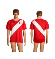 Peru Blank Away Soccer Country Jersey