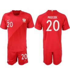 Poland #20 Piszczek Away Soccer Country Jersey