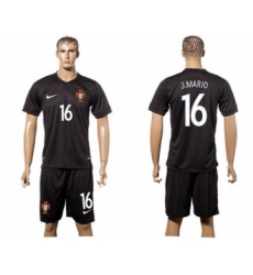 Portugal #16 J.Mario SEC Away Soccer Country Jersey