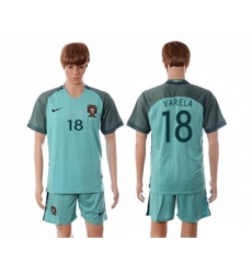 Portugal #18 Varela Away Soccer Country Jersey
