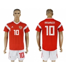 Russia #10 Arshavin Home Soccer Country Jersey