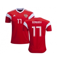 Russia #17 Dzagoev Home Soccer Country Jersey