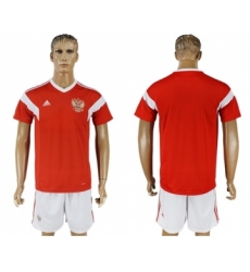 Russia Blank Home Soccer Country Jersey