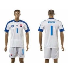 Slovakia #1 Mucha Home Soccer Country Jersey
